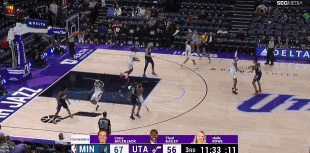 DB真人旗舰😡可没那么好打！爵士一波11-0的攻势追平森林狼